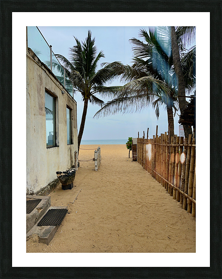 Way to the Beach Picture Frame print