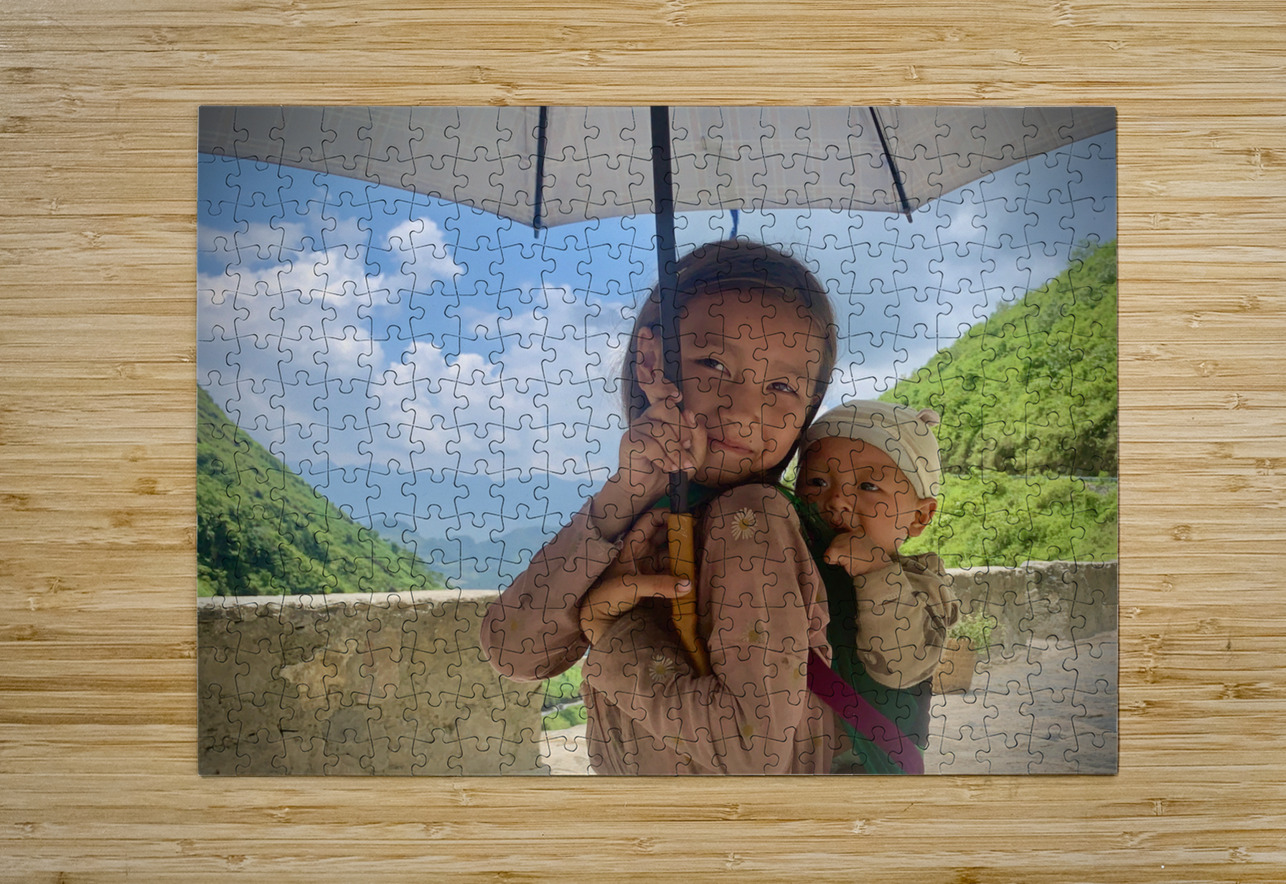 Umbrella Baby Girl Jimmy Roy Photos Puzzle printing