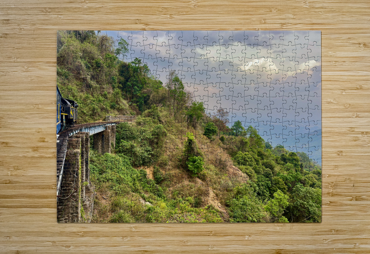 Toy Train by the Mountain Jimmy Roy Photos Puzzle printing