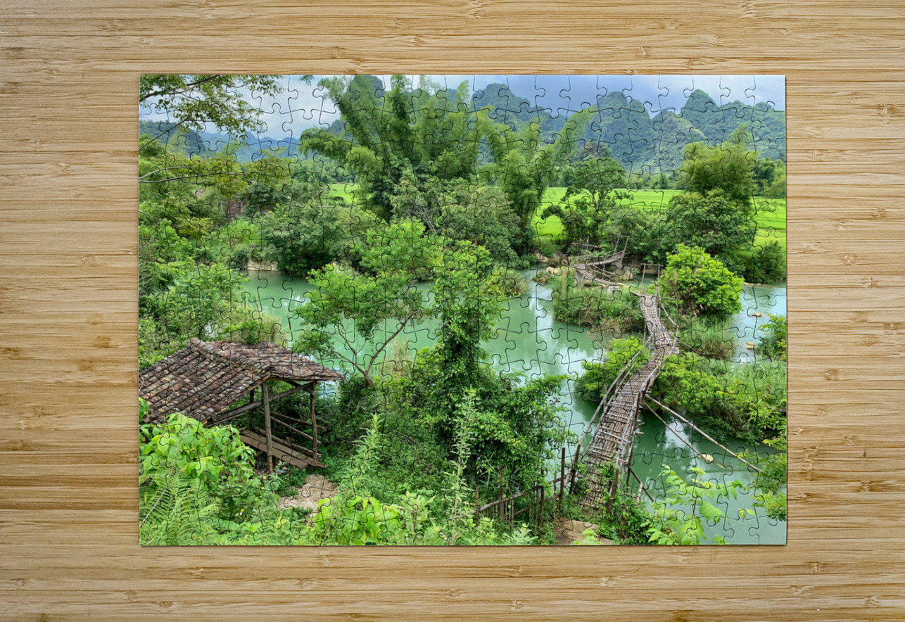 Across the Bamboo Bridge Jimmy Roy Photos Puzzle printing