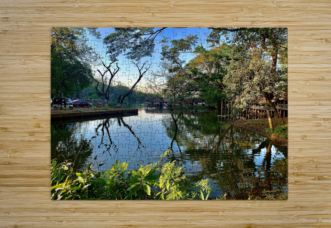 Village Reflection Jimmy Roy Photos Puzzle printing
