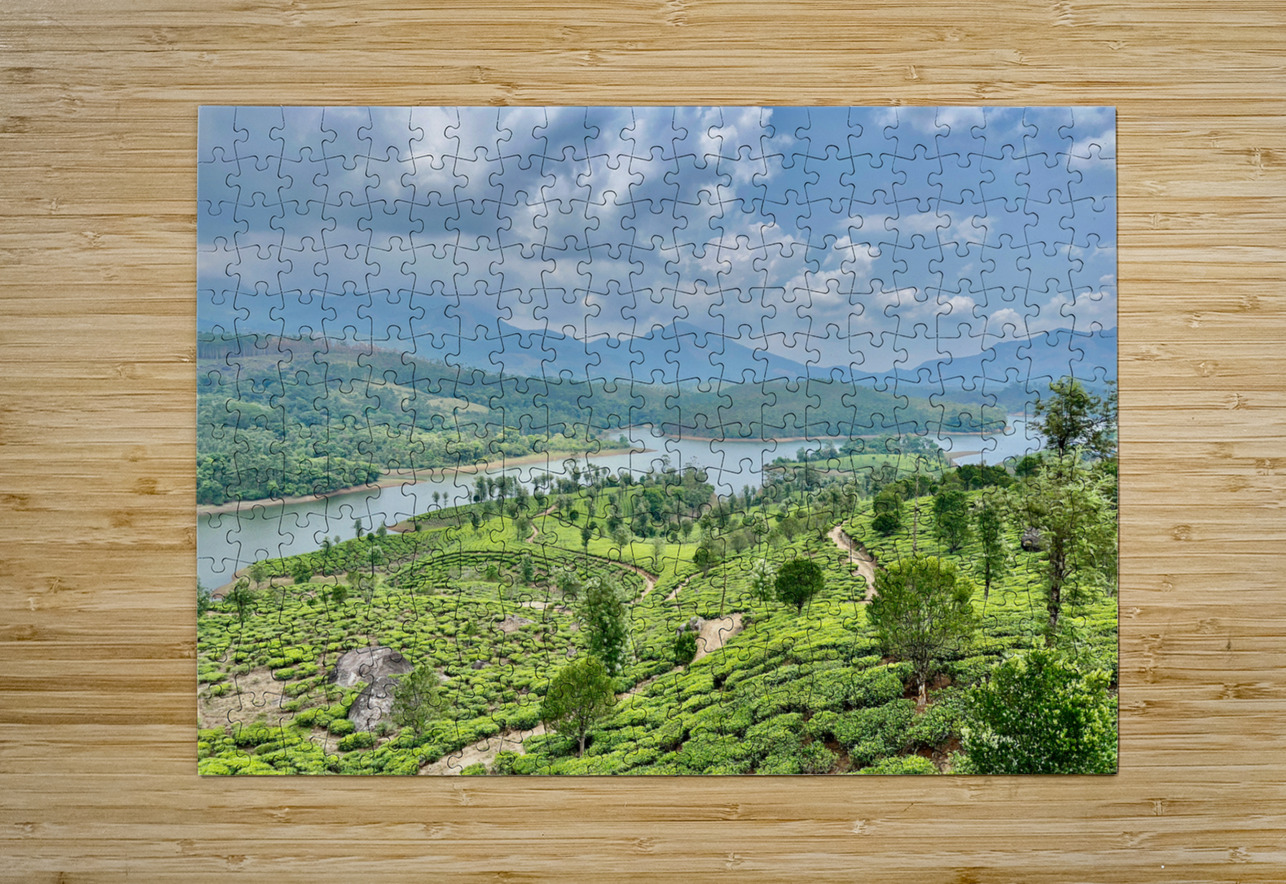 Beautiful River Through Tea Plantations Jimmy Roy Photos Puzzle printing
