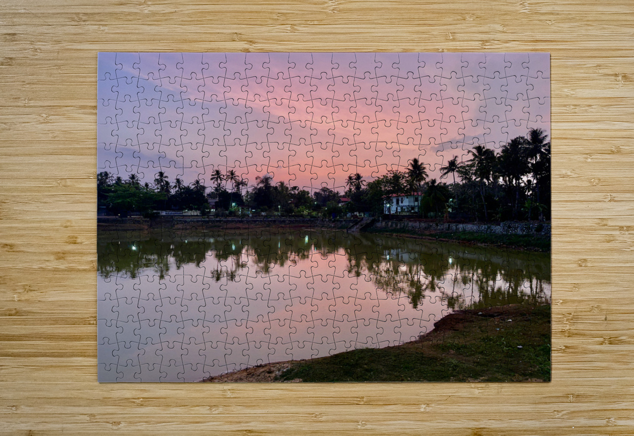 Purple Reflection on the Lake Jimmy Roy Photos Puzzle printing