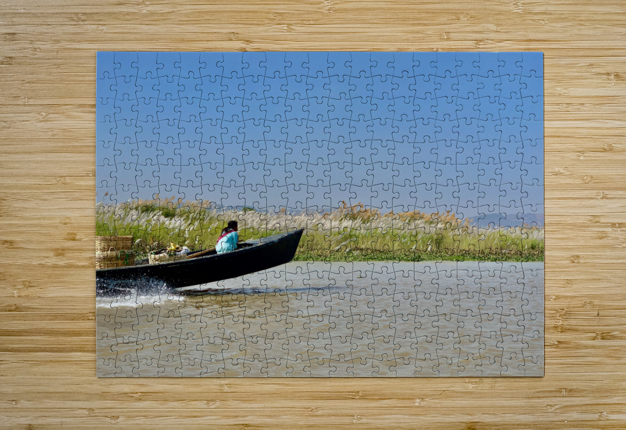 Fast Boat on the River Jimmy Roy Photos Puzzle printing