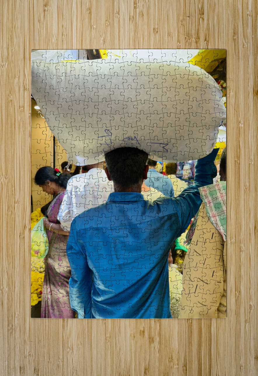 Rice Bag on the Head Jimmy Roy Photos Puzzle printing