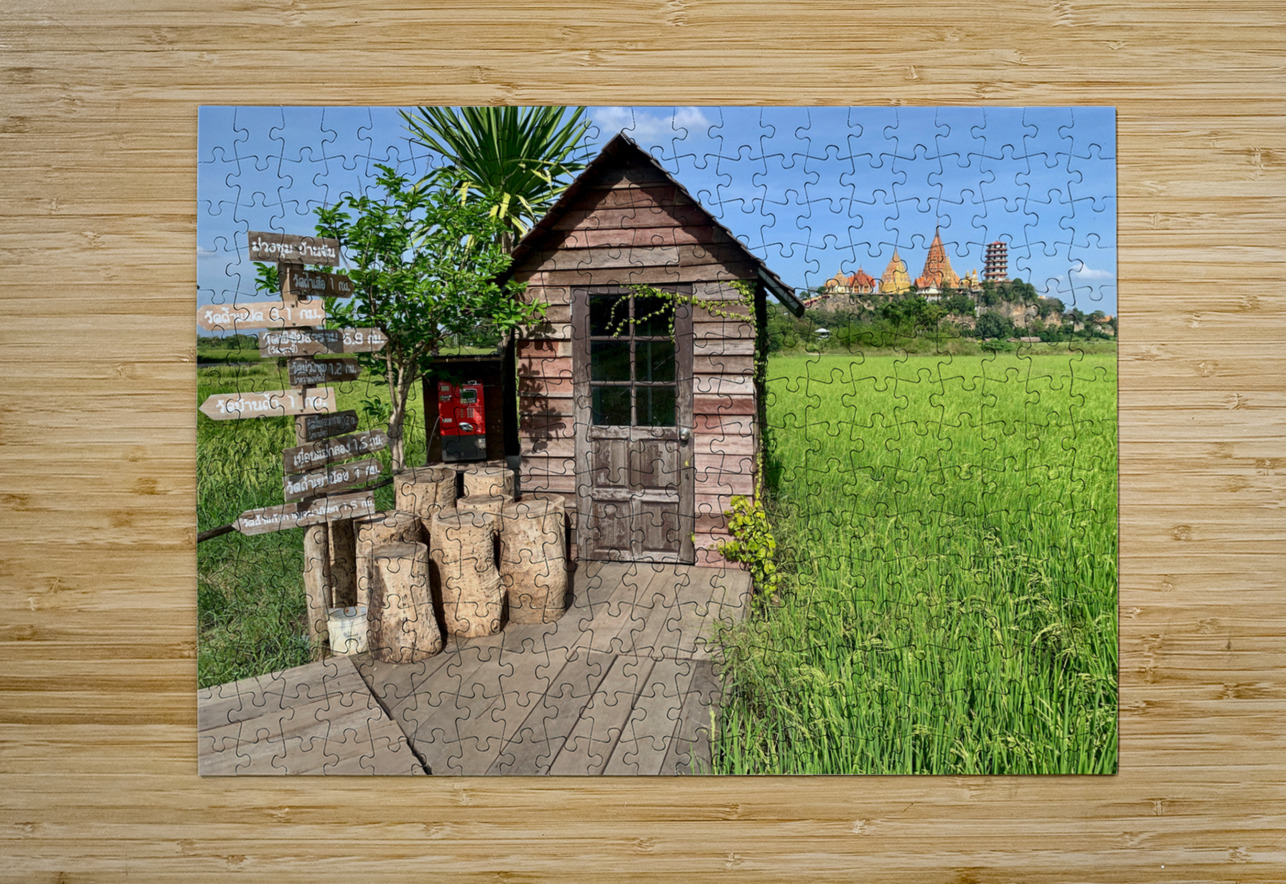 Shack in front of the Temple Jimmy Roy Photos Puzzle printing