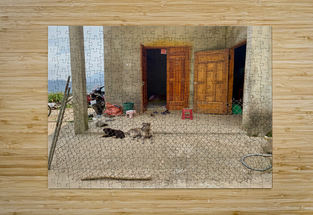 Behind the Crooked Fence Jimmy Roy Photos Puzzle printing