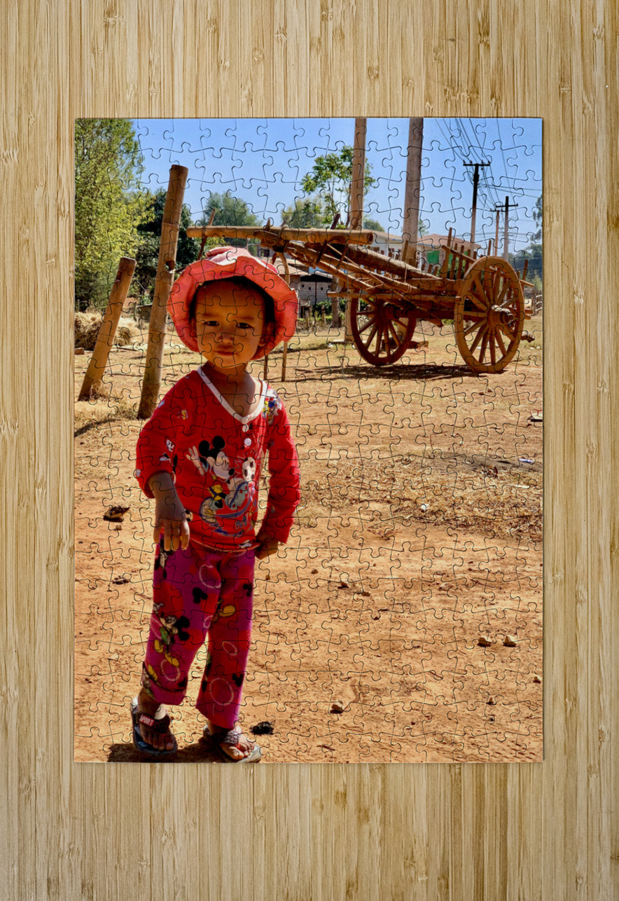 Little Girl on the Farm Jimmy Roy Photos Puzzle printing