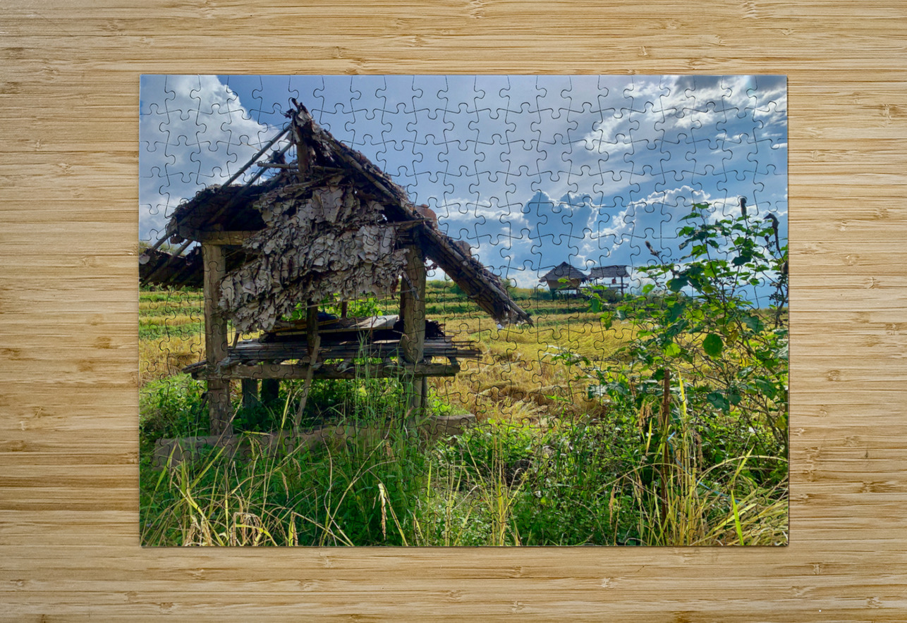 Shacks in the Rice Fields Jimmy Roy Photos Puzzle printing