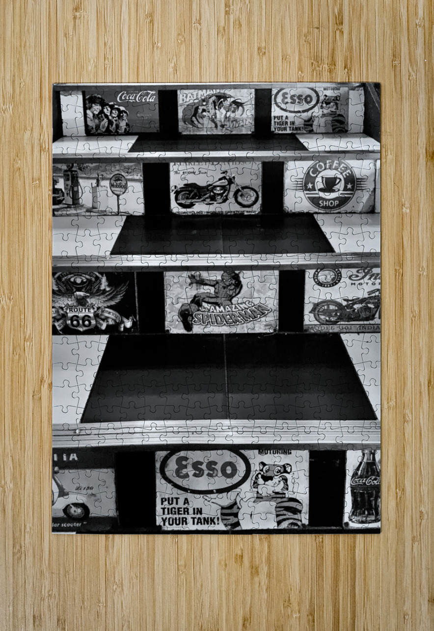 BW Vintage Stairs Jimmy Roy Photos Puzzle printing