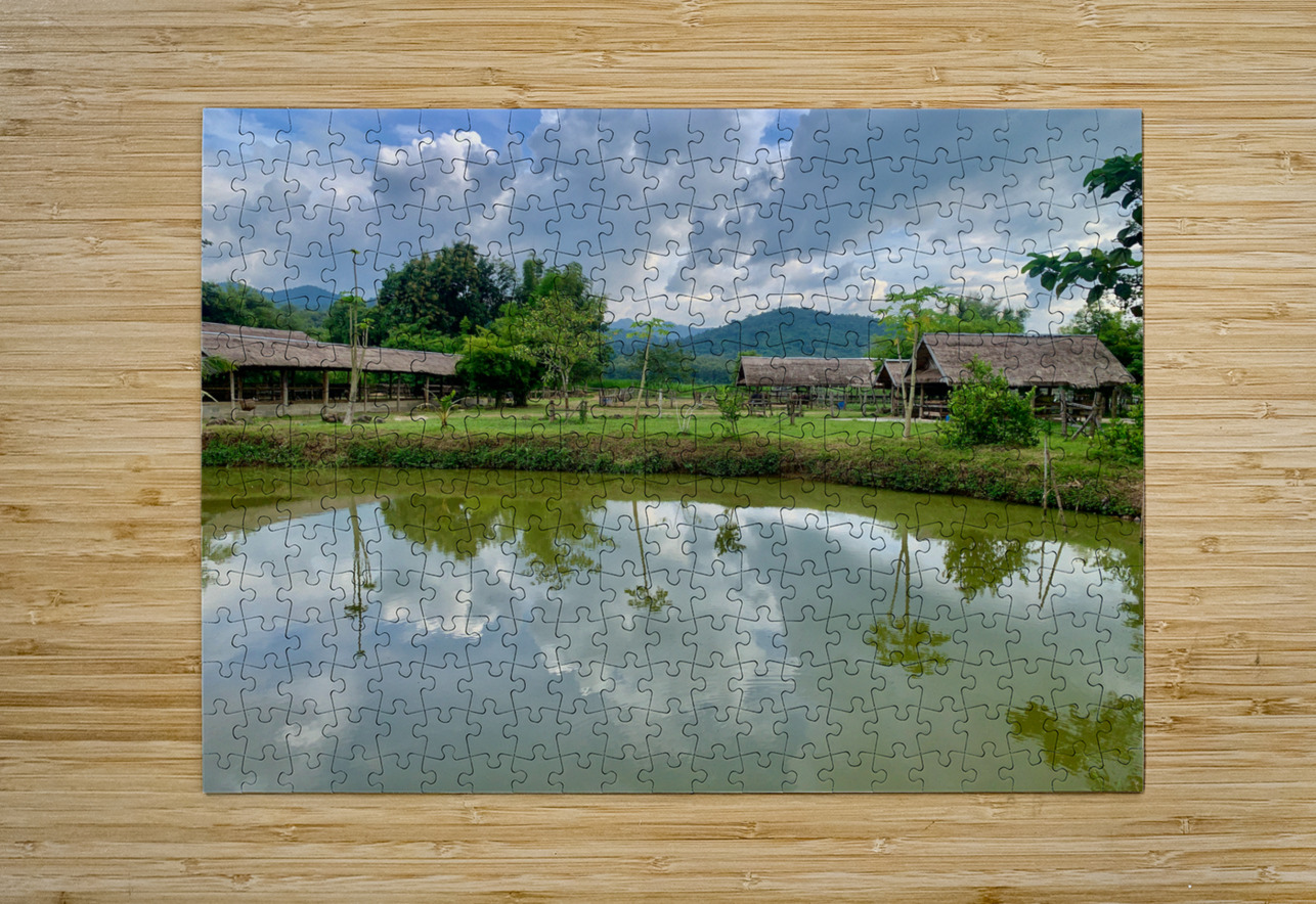 Farm Reflection on the Lake Jimmy Roy Photos Puzzle printing