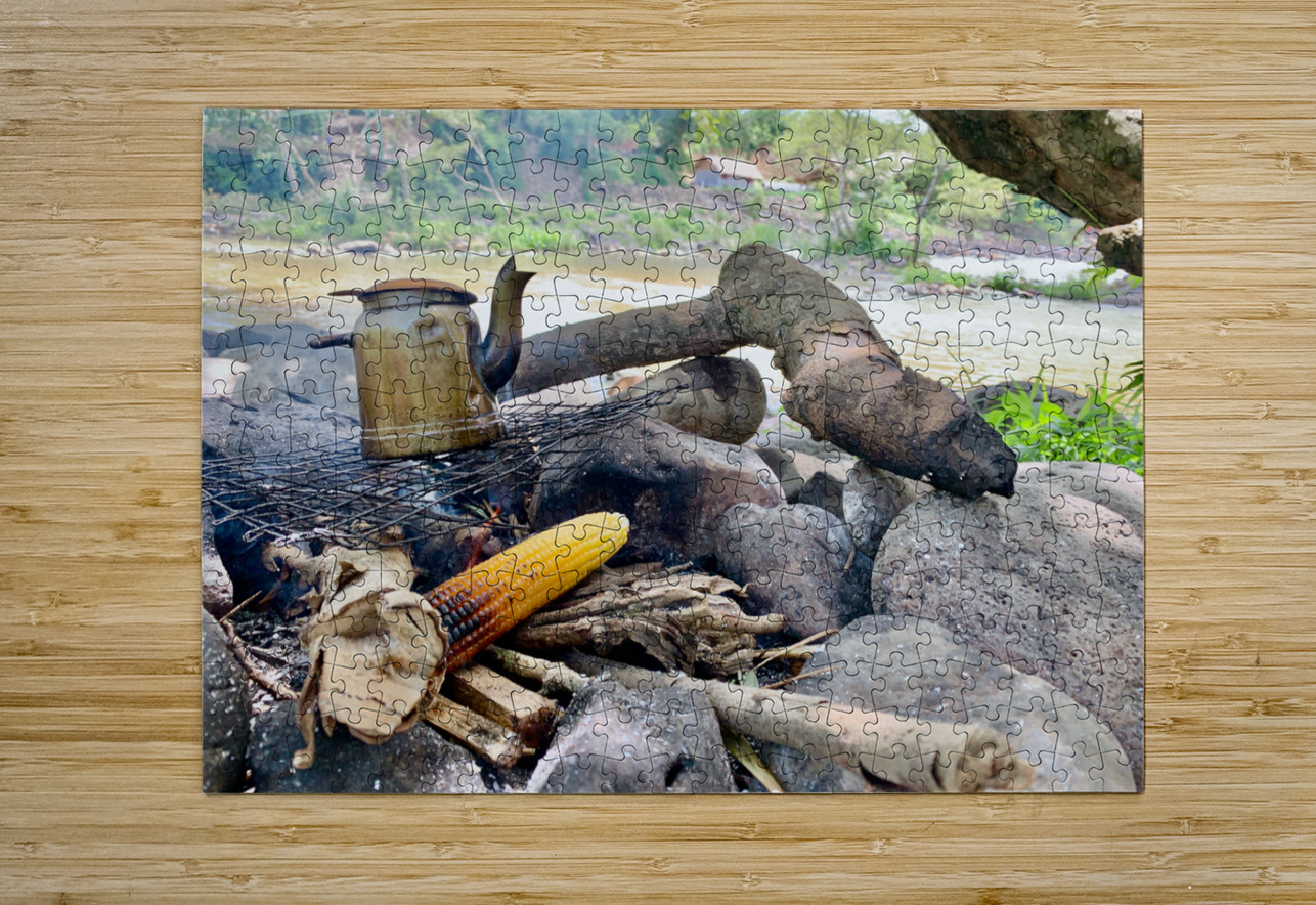 Corn and Tea on the Fire Jimmy Roy Photos Puzzle printing