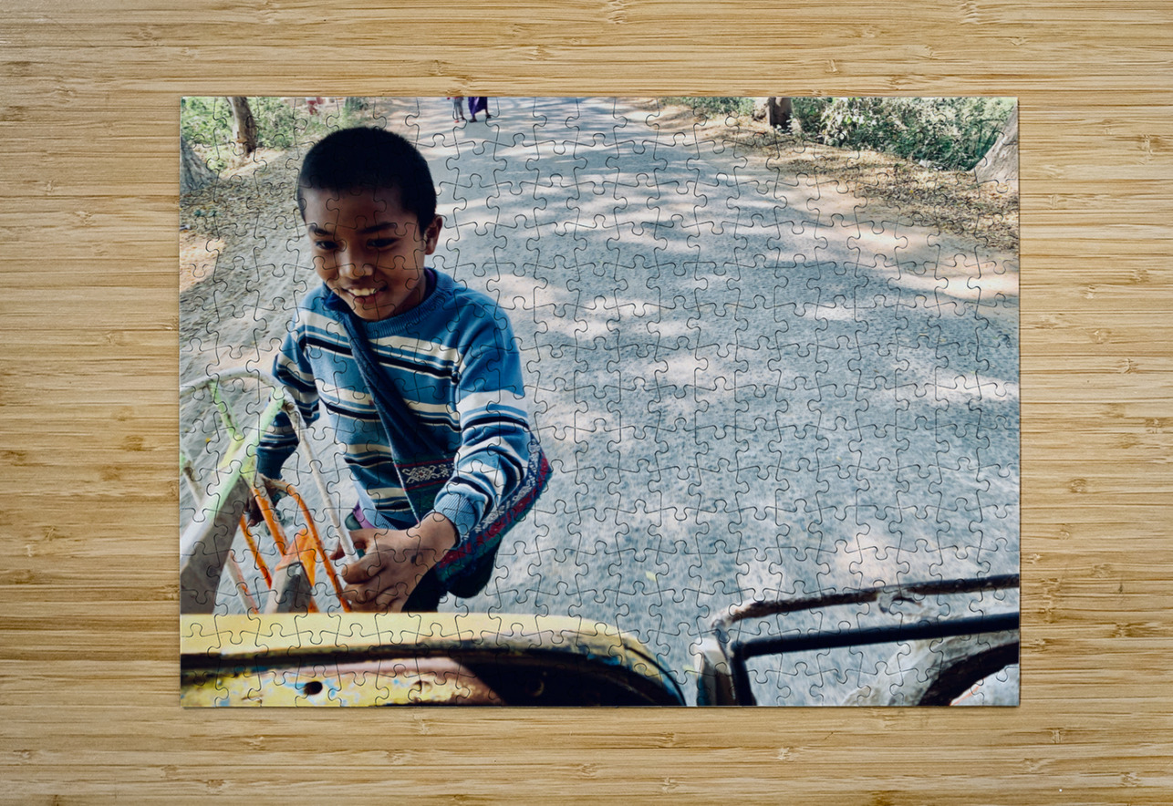 Running for the Bus Jimmy Roy Photos Puzzle printing