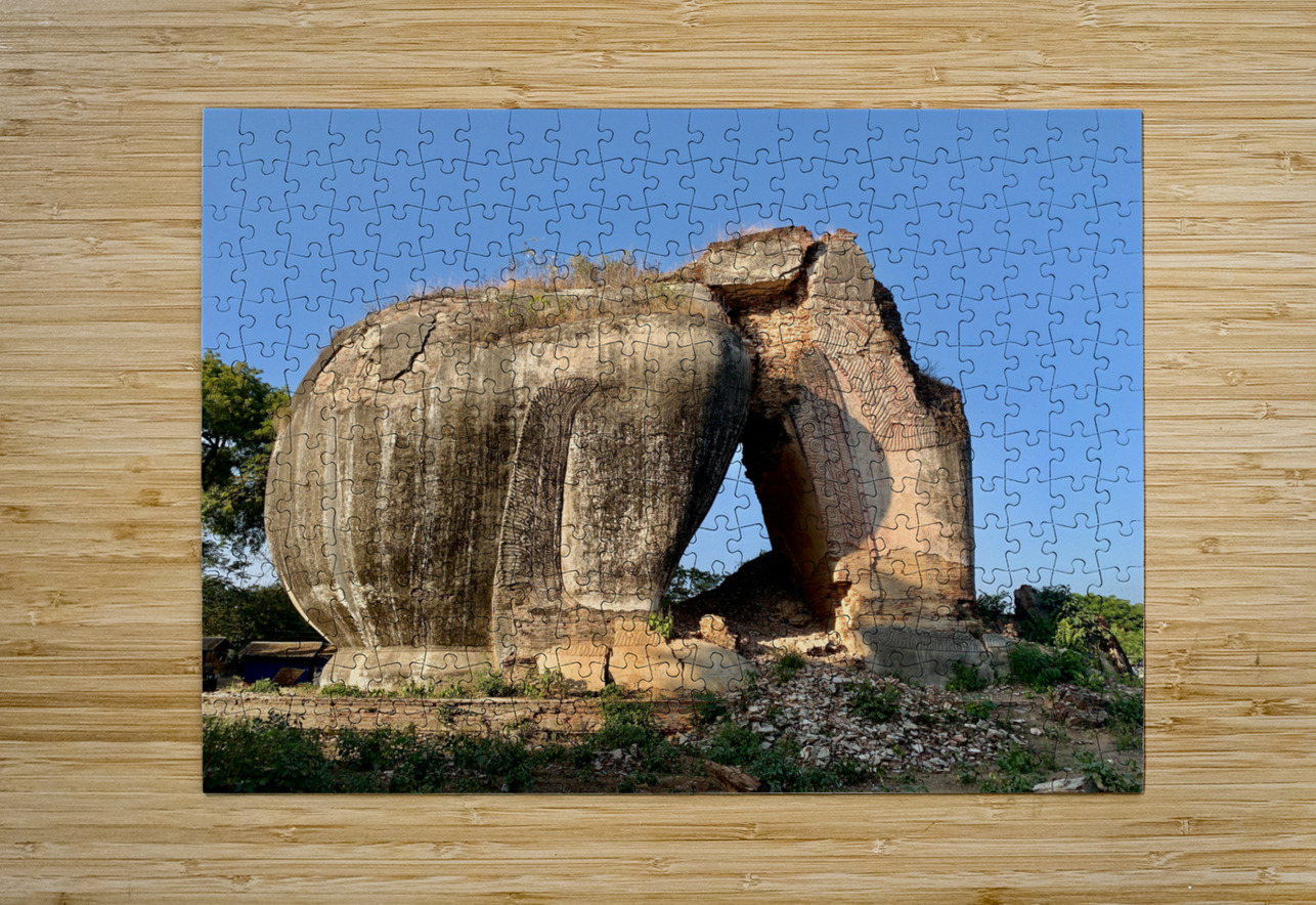 Mingun Pahtodawgyi Elephant Rock Jimmy Roy Photos Puzzle printing