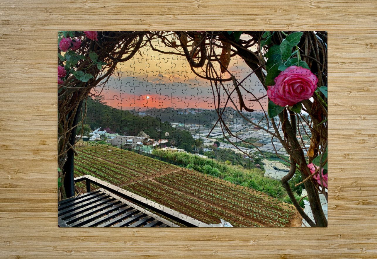 Ring of Roses for Sunset Jimmy Roy Photos Puzzle printing