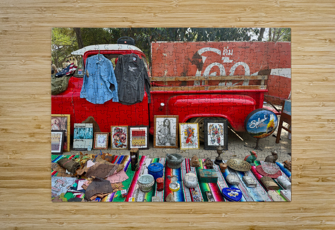 Red Truck Market Jimmy Roy Photos Puzzle printing
