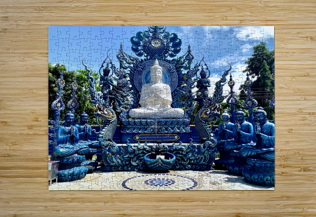 Wat Rong Suea Ten Blue Temple 1 Jimmy Roy Photos Puzzle printing