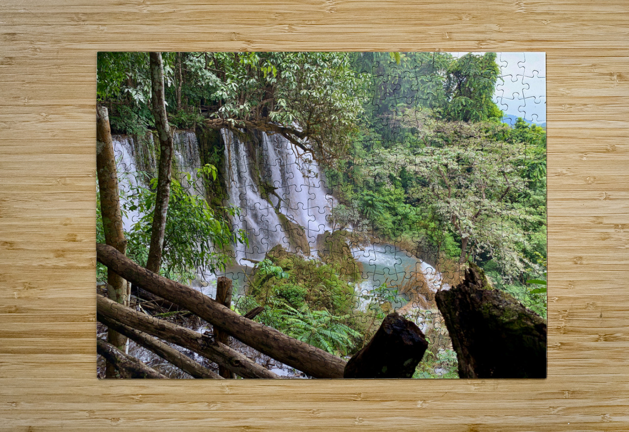 On Top of Kuang Si Waterfalls Jimmy Roy Photos Puzzle printing