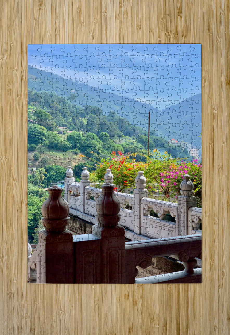 Beautiful Flowers on the Balcony with a View Jimmy Roy Photos Puzzle printing