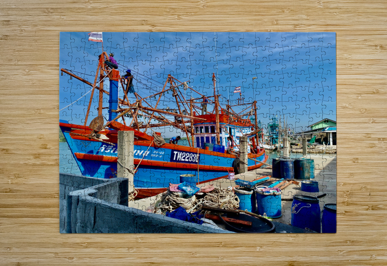 Freshly Painted Boat Jimmy Roy Photos Puzzle printing