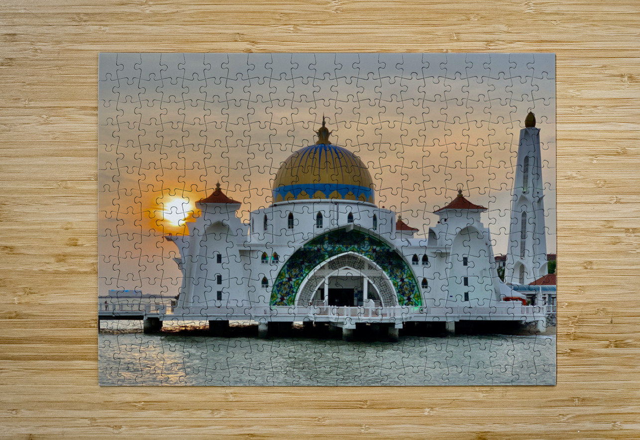 Masjid Selat Mosque In Melaka 1 Jimmy Roy Photos Puzzle printing