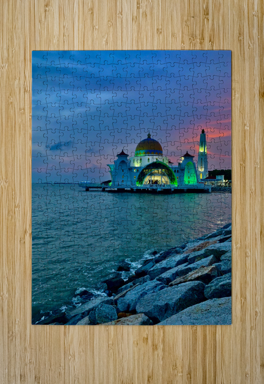Masjid Selat Mosque in Melaka 3 Jimmy Roy Photos Puzzle printing