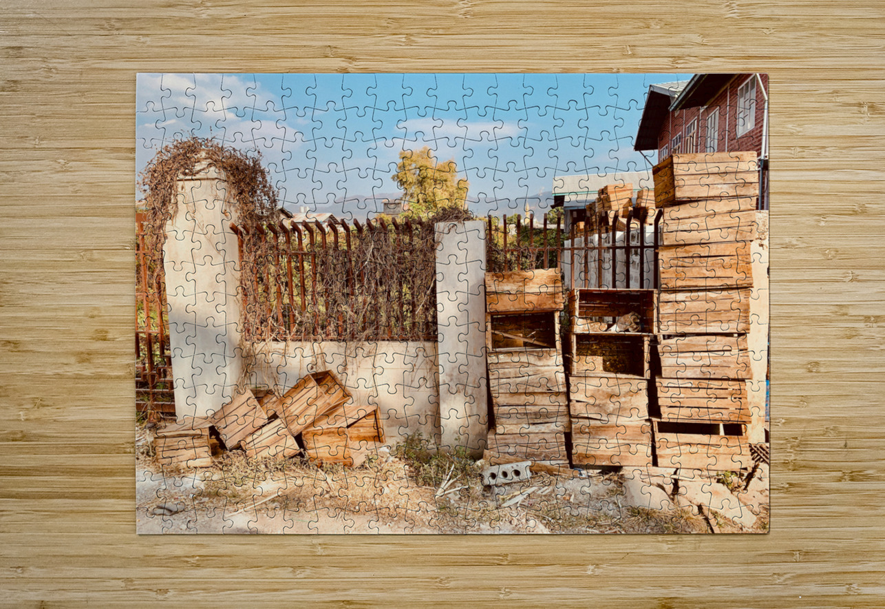 Vintage Wooden Crates Jimmy Roy Photos Puzzle printing