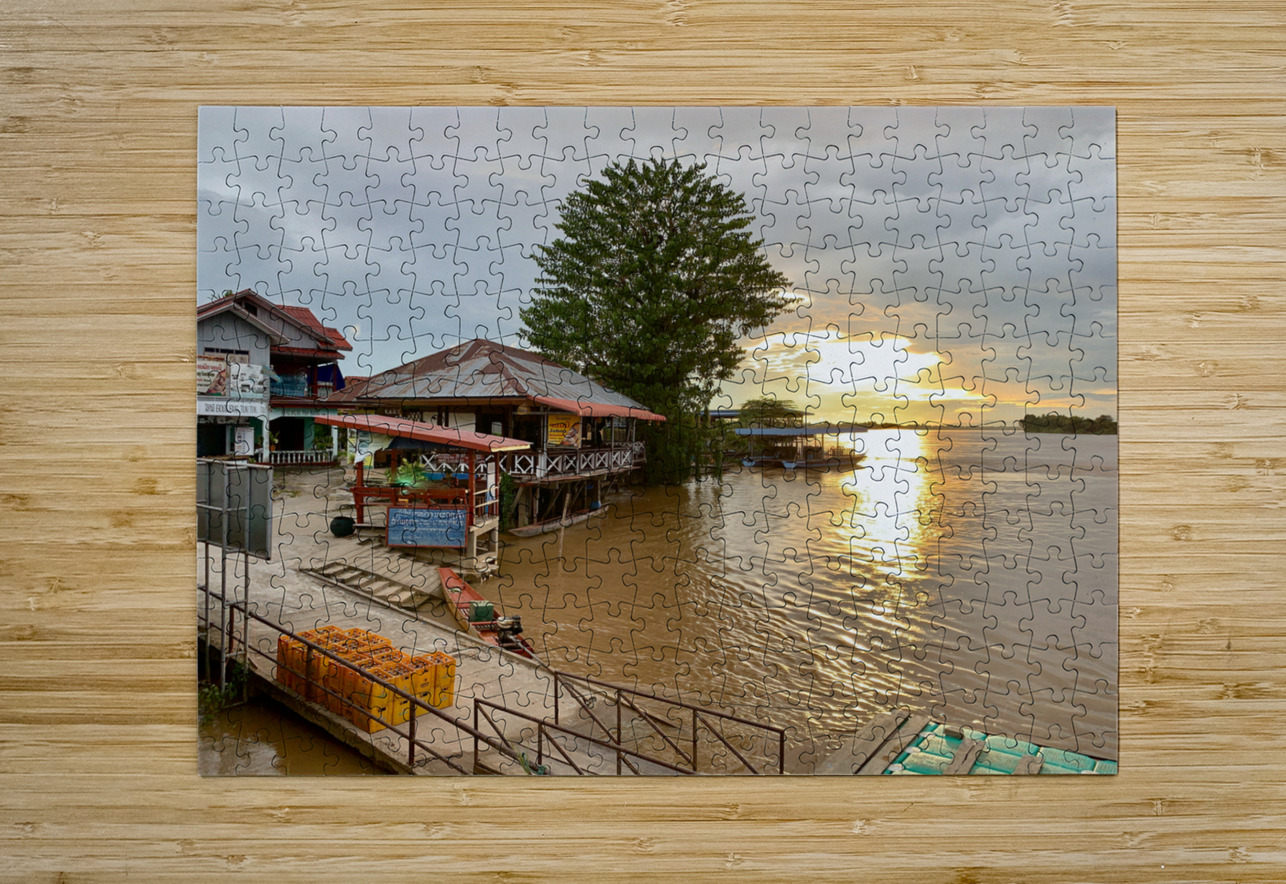 Don Det Sunset Laos 2 Jimmy Roy Photos Puzzle printing