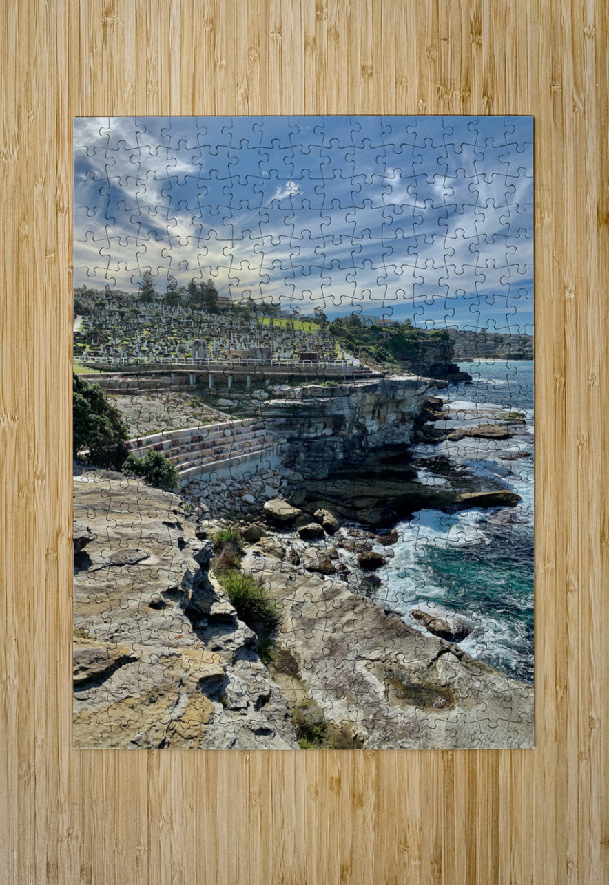 Waverley Cemetery by the Ocean Australia Jimmy Roy Photos Puzzle printing