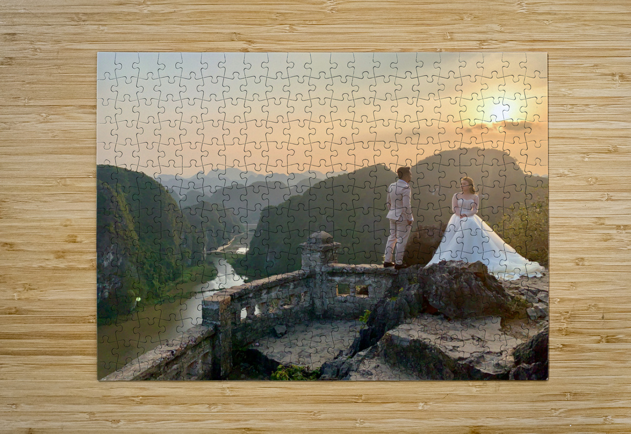 Beautiful Newlyweds at Hang Mua Cave Vietnam 1 Jimmy Roy Photos Puzzle printing