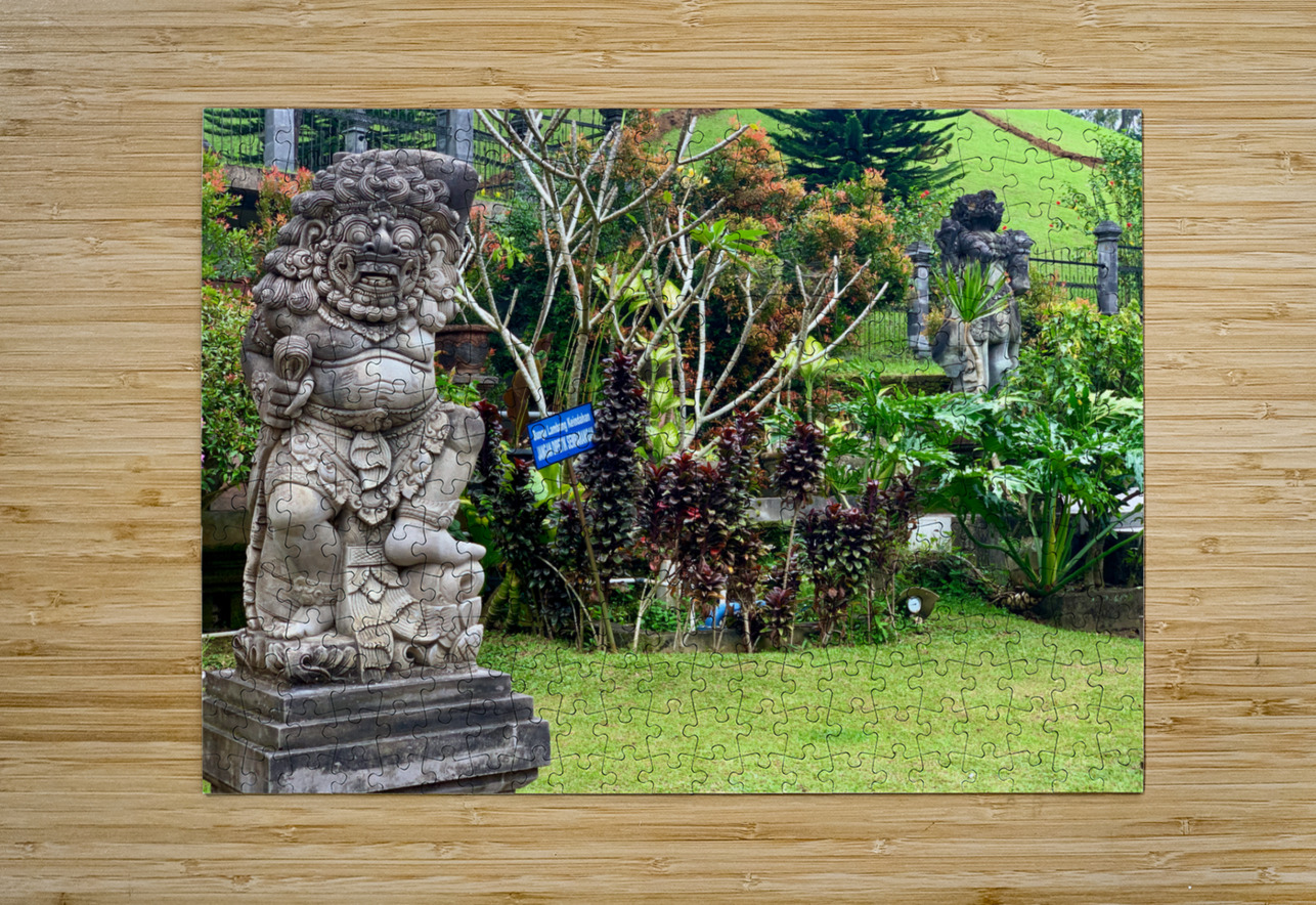 Indonesian Statue in the Garden Jimmy Roy Photos Puzzle printing