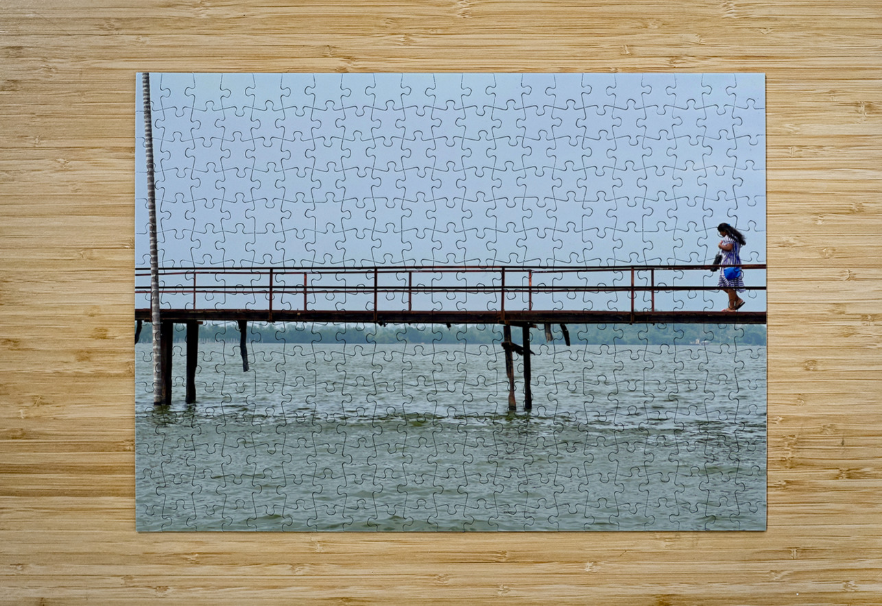 The Lady on the Bridge Jimmy Roy Photos Puzzle printing