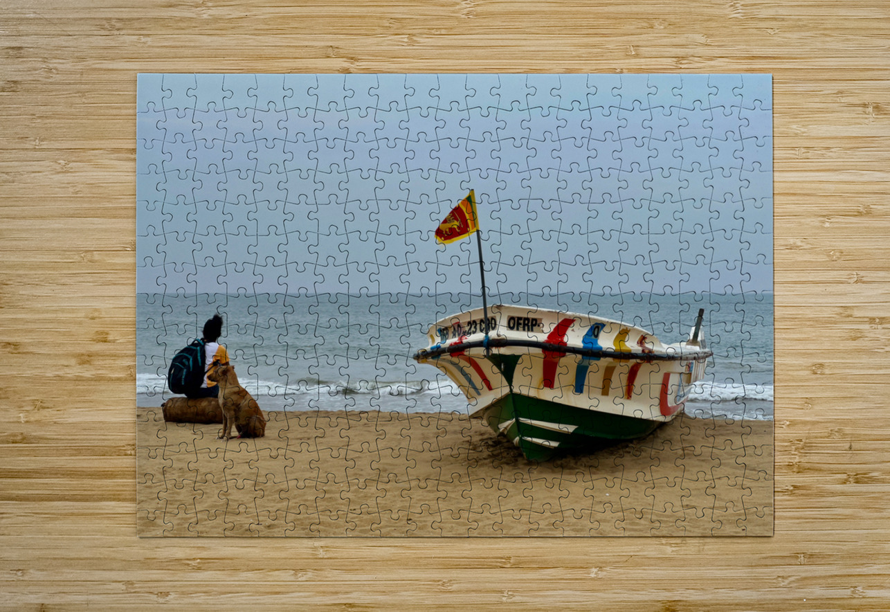 Waiting on the Beach Jimmy Roy Photos Puzzle printing