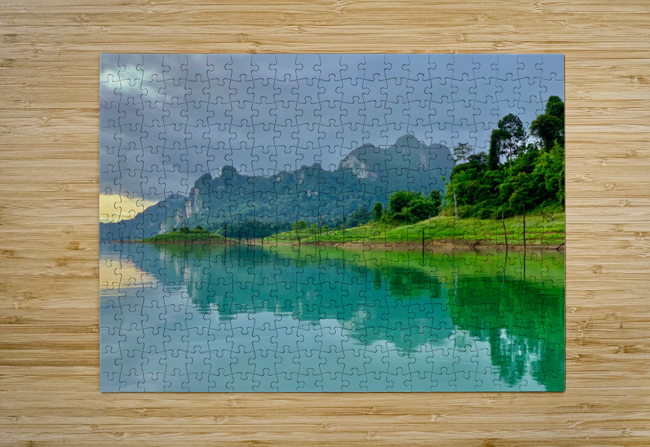 Reflections on the Lake in Khao Sok Thailand 2 Jimmy Roy Photos Puzzle printing