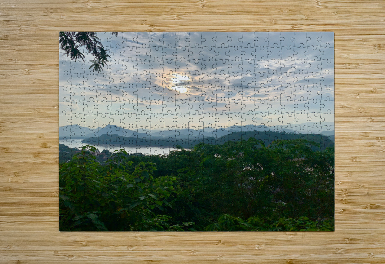 Sunset in Luang Prabang Laos Jimmy Roy Photos Puzzle printing