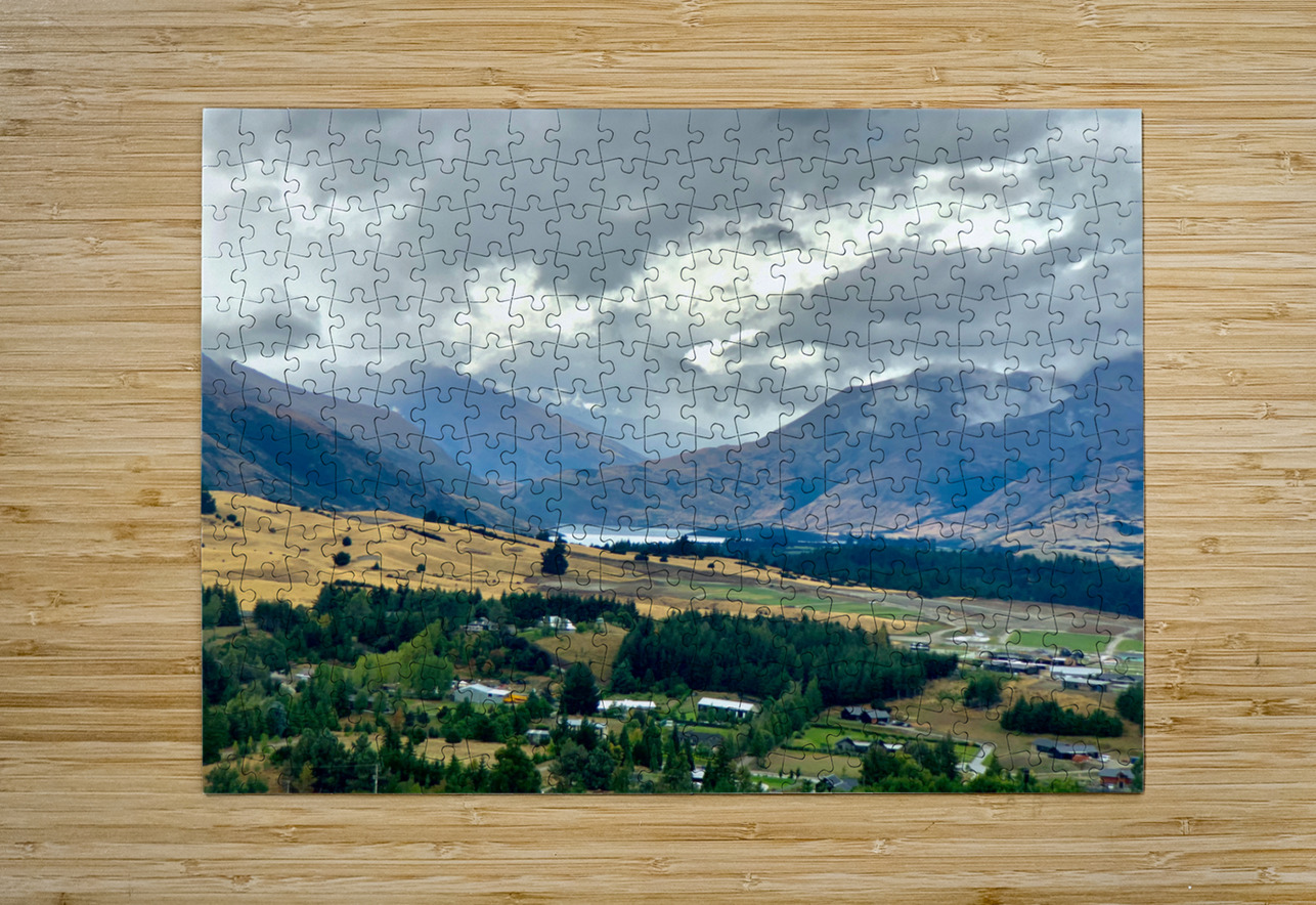 View From Mount Iron New Zealand After a Storm 2. Jimmy Roy Photos Puzzle printing