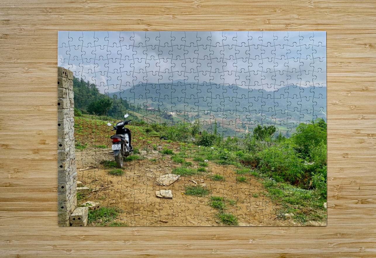 Park Your Bike and Enjoy the View Jimmy Roy Photos Puzzle printing