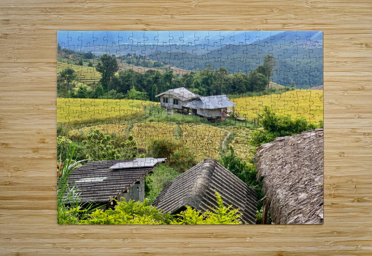 Village in the Rice Fields 2 Jimmy Roy Photos Puzzle printing