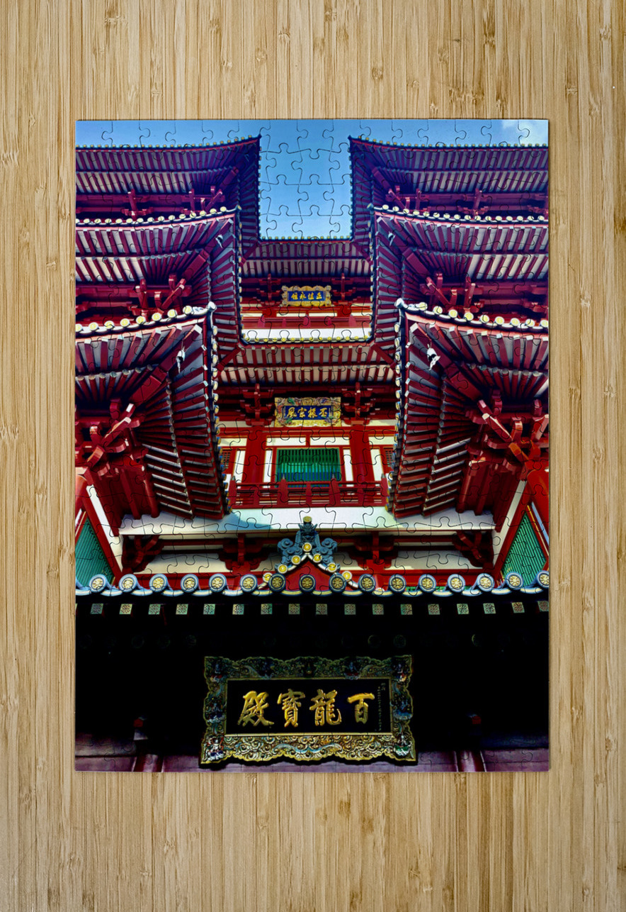 Red and White Chinese Temple Jimmy Roy Photos Puzzle printing