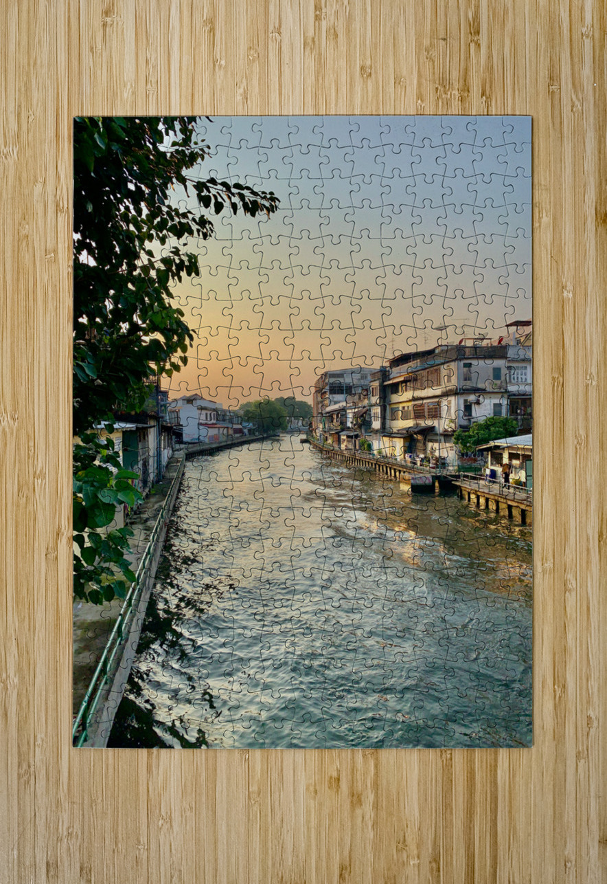 Bangkoks River at Dawn Jimmy Roy Photos Puzzle printing