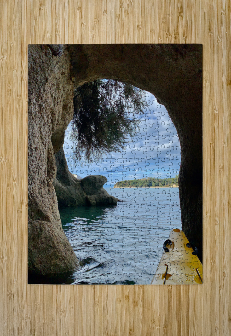 Kayaking Out of a Cave Jimmy Roy Photos Puzzle printing