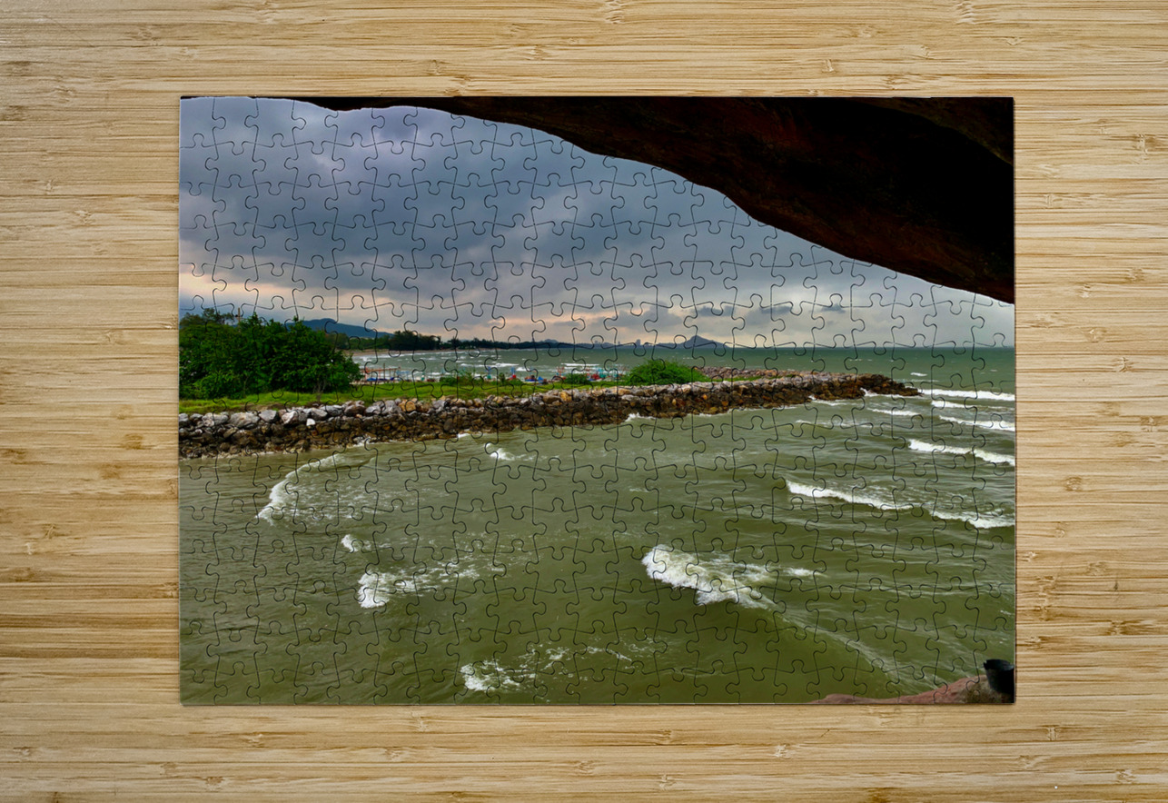 View from Wat Tham Khao Tao Hua Hin Thailand 2 Jimmy Roy Photos Puzzle printing