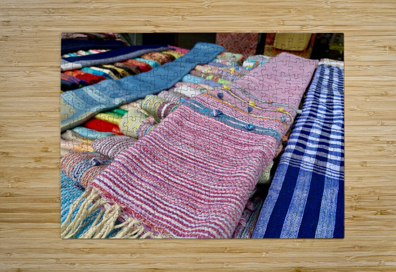 Traditional Homemade Skirts Laos Jimmy Roy Photos Puzzle printing