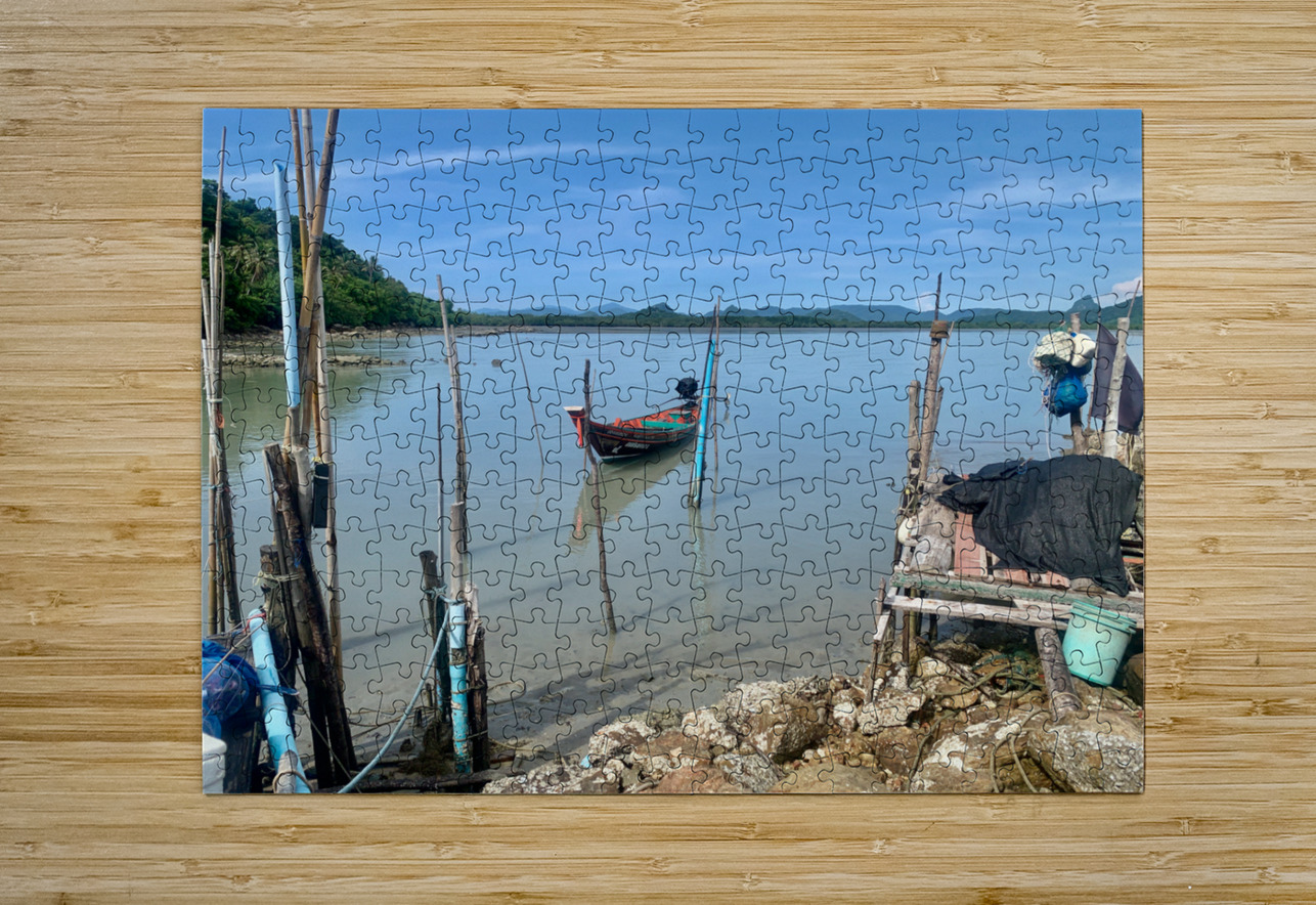 Fisherman s Boat on the Water Jimmy Roy Photos Puzzle printing