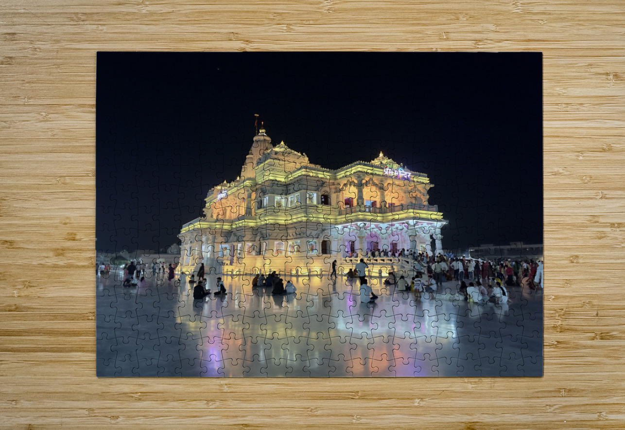 Prem Mandir Vrindavan 7 Jimmy Roy Photos Puzzle printing