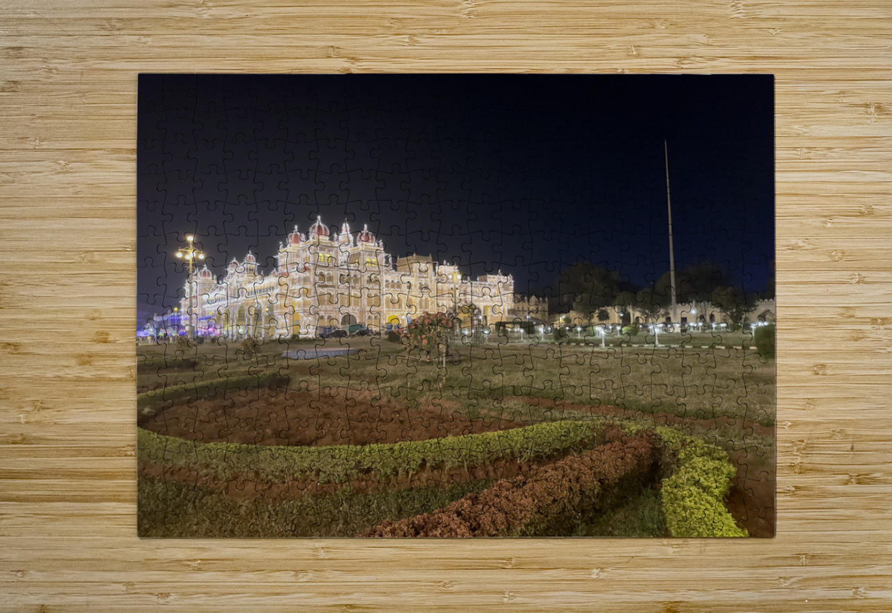 Mysore Palace at Night 1 Jimmy Roy Photos Puzzle printing