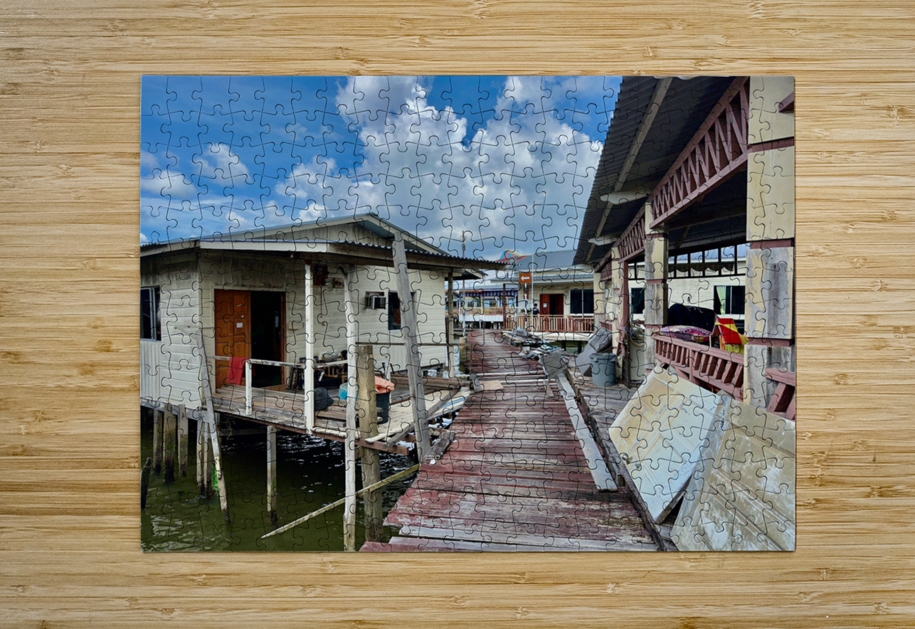 Kampong Ayer Floating Village Brunei 3 Jimmy Roy Photos Puzzle printing