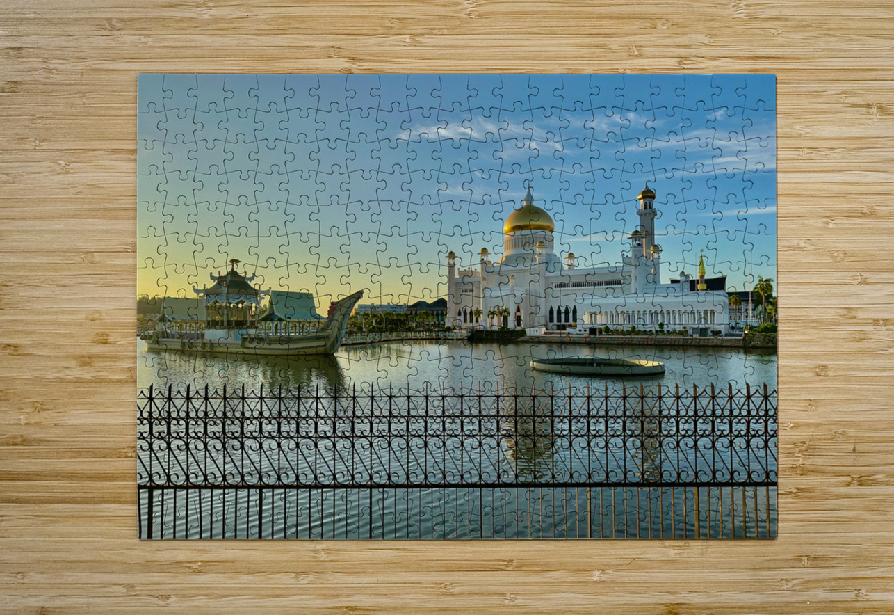 Omar Ali Saifuddien Mosque Collection Brunei 5 Jimmy Roy Photos Puzzle printing