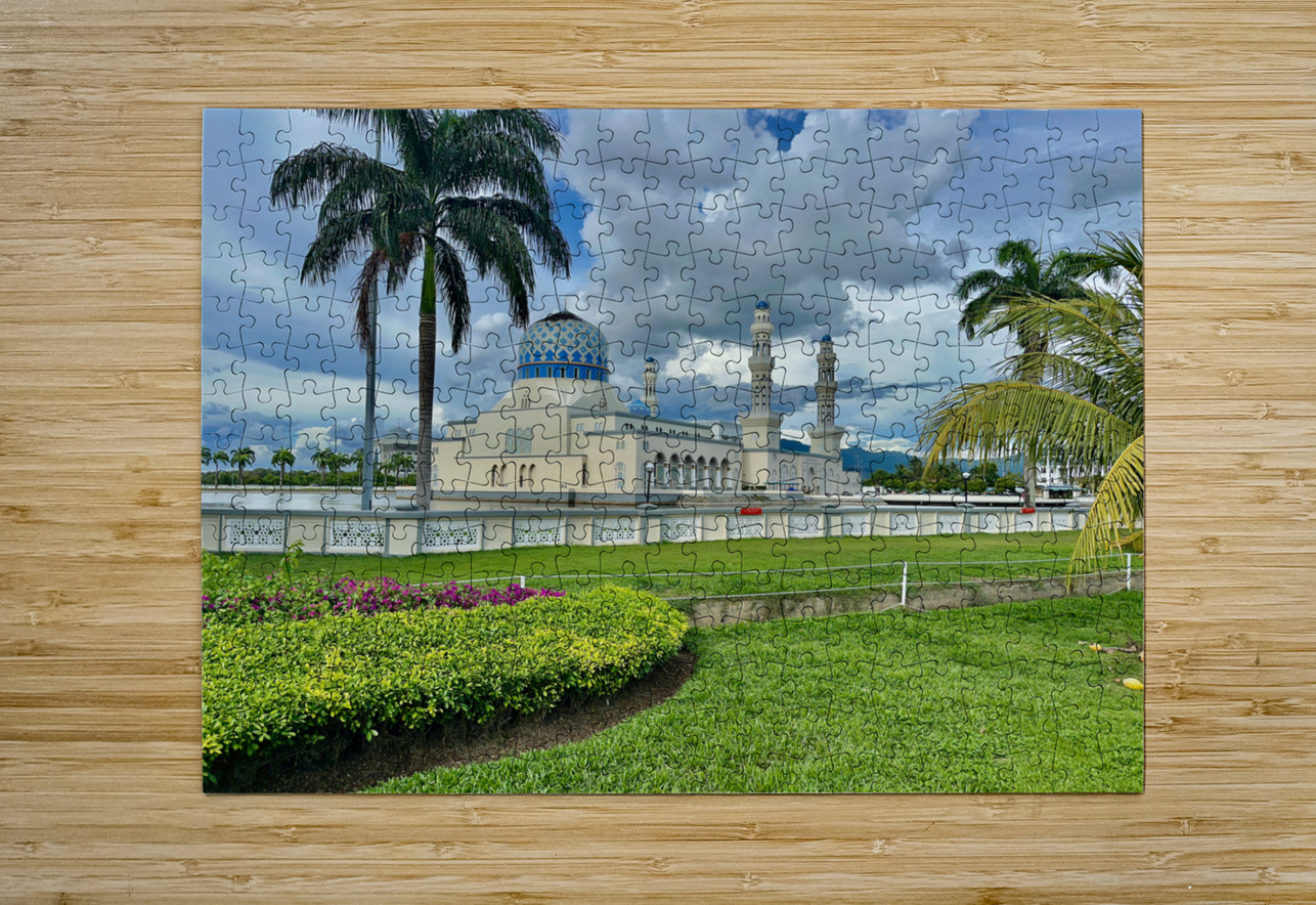 Masjid Bandaraya Mosque Kota Kinabalu 1 Jimmy Roy Photos Puzzle printing