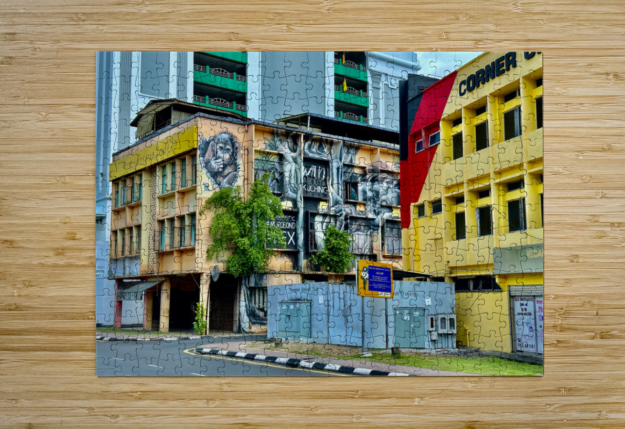 The Streets of Kuching Borneo Jimmy Roy Photos Puzzle printing